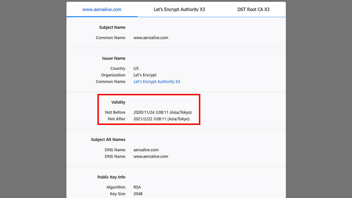 SSL/TLS証明書監視とは？